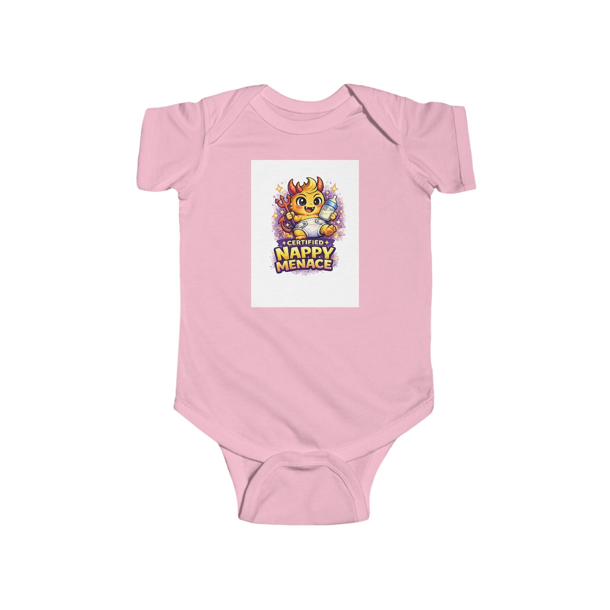 Cheeky Devil Baby Grow - Certified Nappy Menace