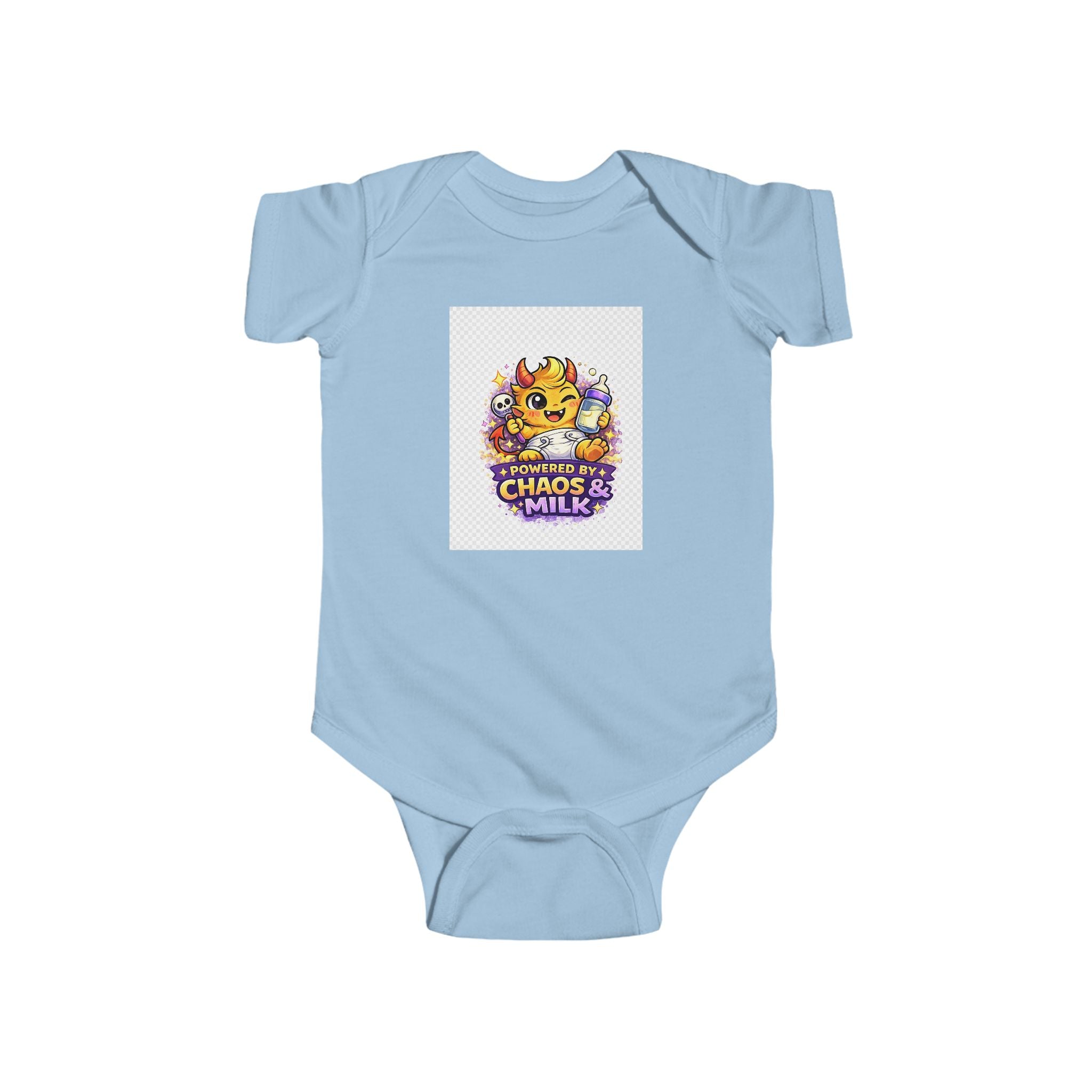 Cheeky Devil Baby Grow - Powered by Chaos & Milk