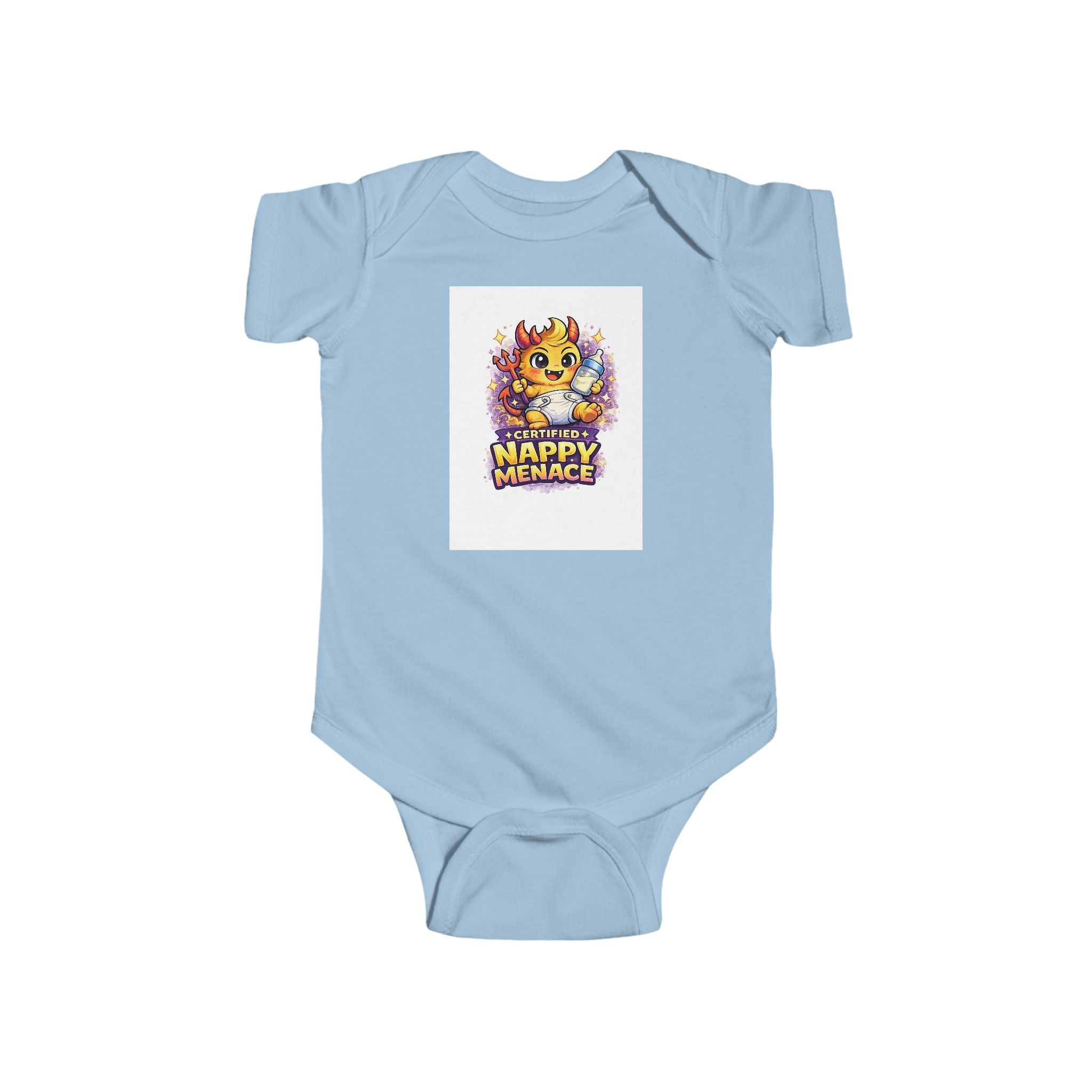 Cheeky Devil Baby Grow - Certified Nappy Menace