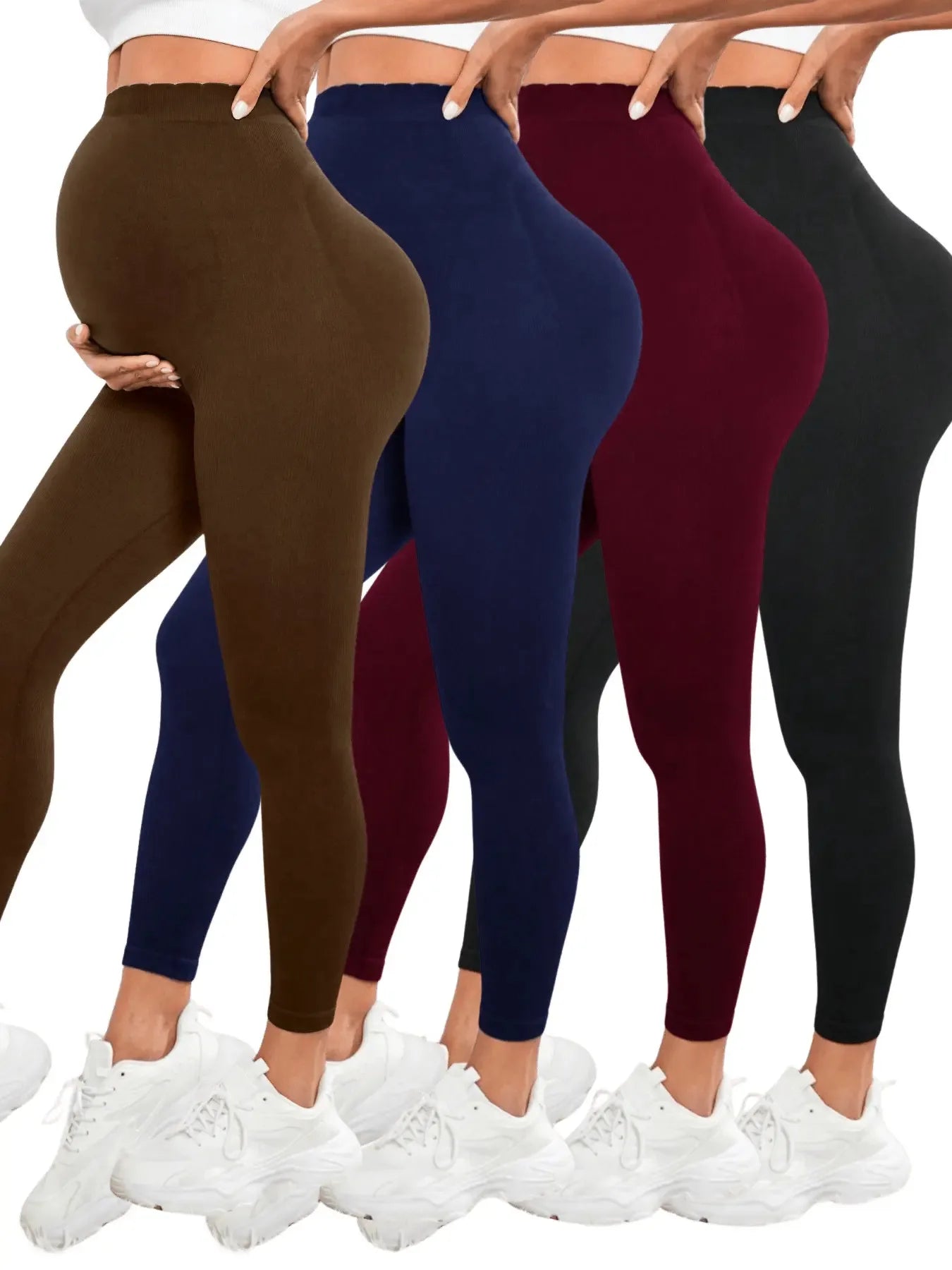 CalmBump High Waist Maternity Leggings | Soft Stretch Pregnancy Support